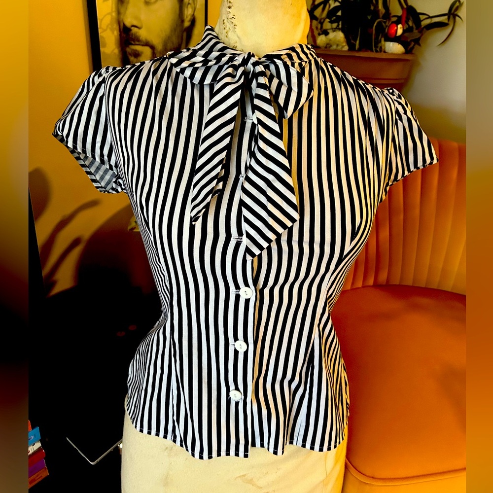 Heart of Haute Striped Blouse 🖤🤍
